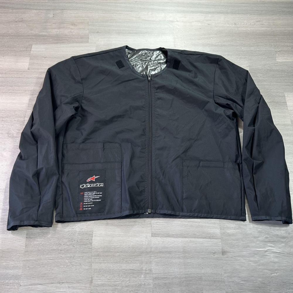 Alpinestars Jacket Liner Mens Large Black Liner Full Zip Motorcycle Riding